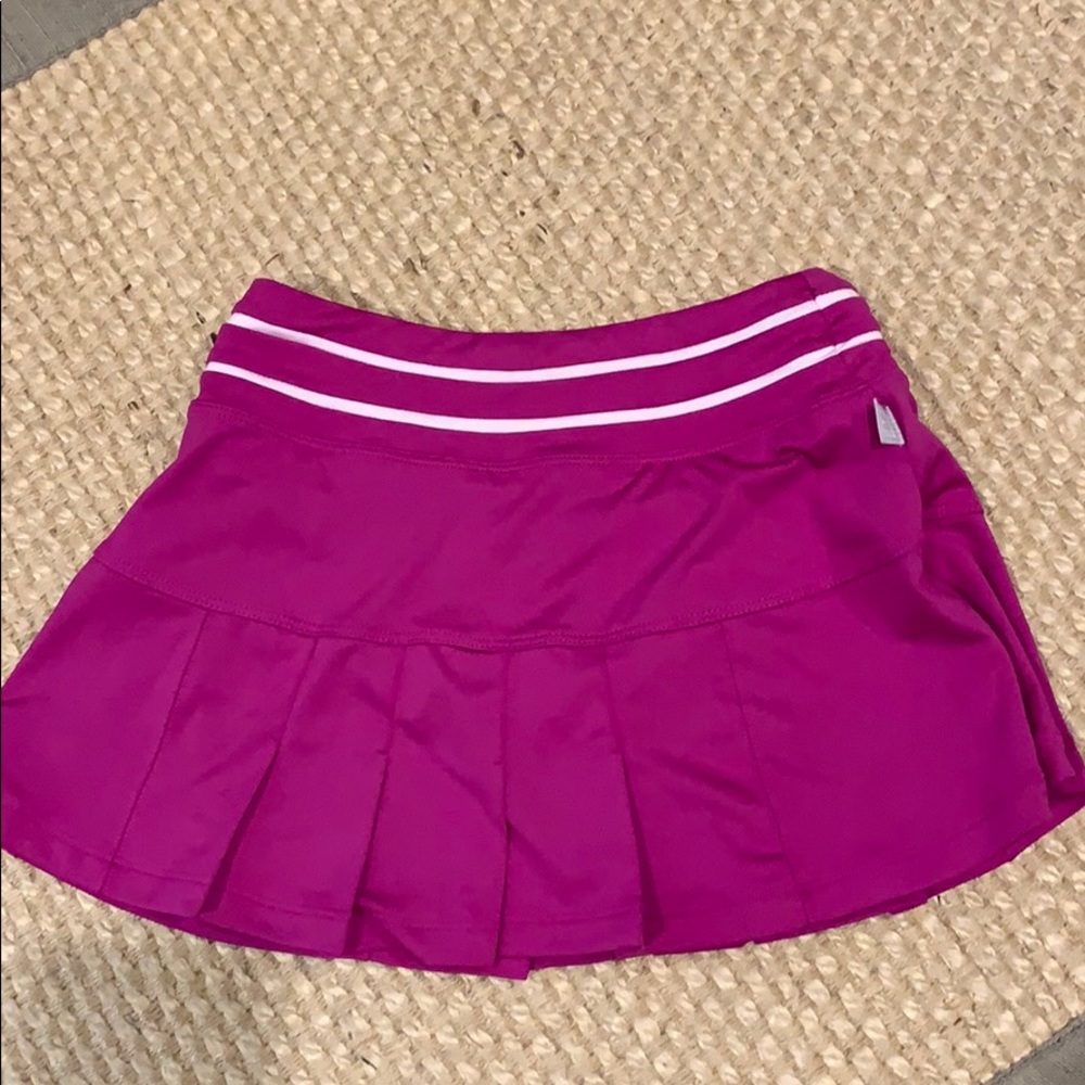 Nike Tennis Skirt Fuschia/White Sz XS